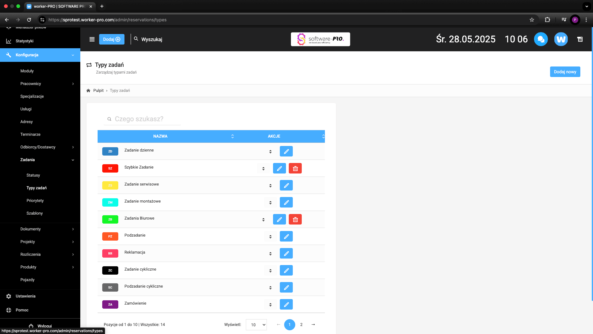 Definiowanie Własnych Typów i Zakresów Zadań – Kluczowy Aspekt Personalizacji Systemu do Automatyzacji Pracy Firmy WORKER-PRO